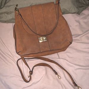 Brown shoulder bag